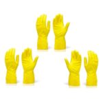 Rubber Hand Gloves Reusable Washing Cleaning Kitchen Garden