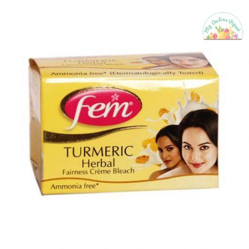 Fem Turmeric Herbal Creme Bleach 8gm My Online Vipani