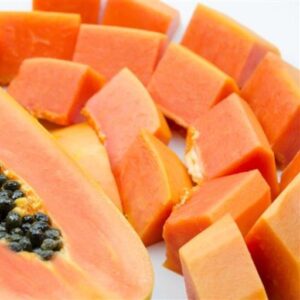 Fresh Cut Papaya