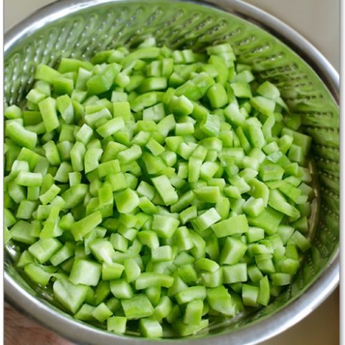 Chopped Snake Gourd