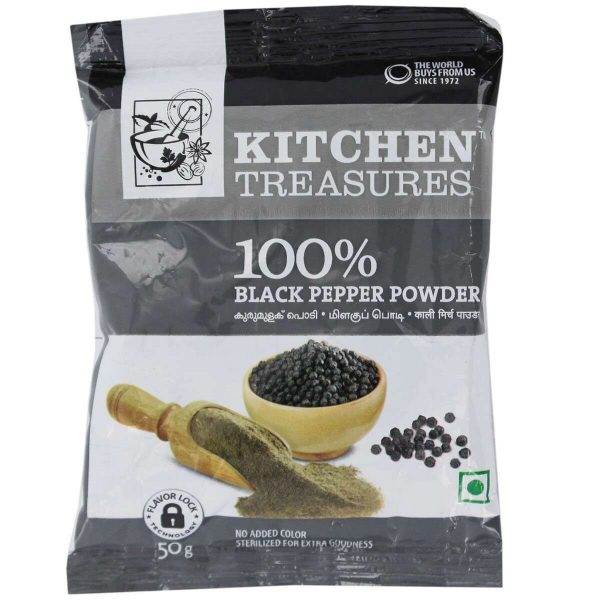 Kitchen Treasures Biack Pepper Powder 50gm