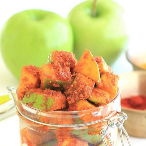 Homemade Green Apple Pickle 150gm 1